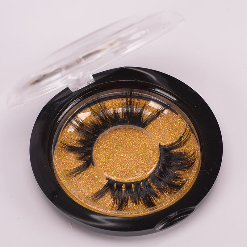 5D Mink False Eyelashes with Eyelash Brush and Hair Cap - Natural Look
