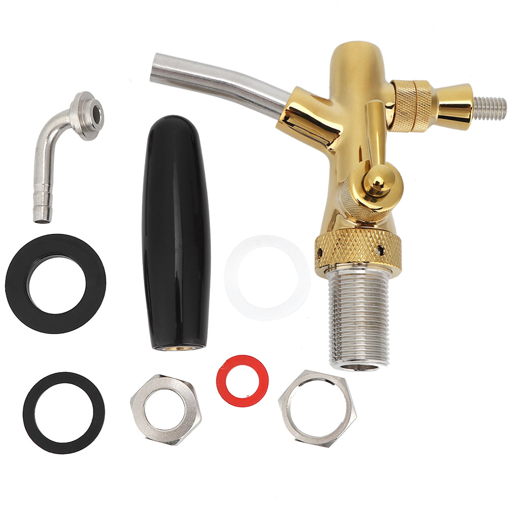 G5/8 Thread Adjustable Beer Tap Faucet Brass Stainless Steel