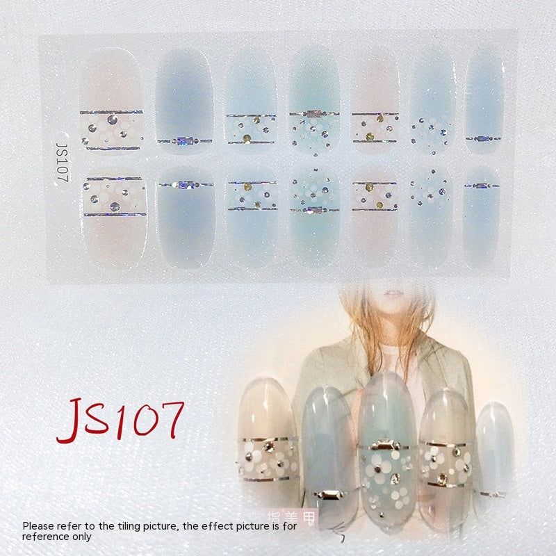 3D Crystal Nail Art Sticker Set - Crystal Glass Nail Film for Manicure