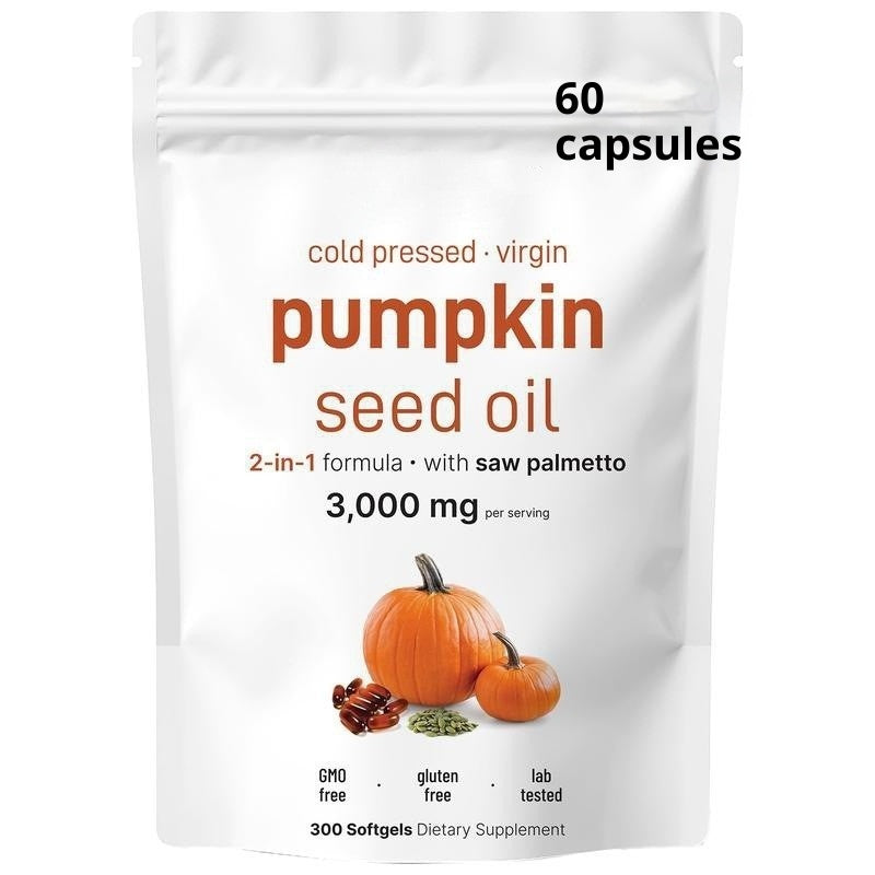 Pumpkin Seed & Saw Palmetto Hair & Prostate Health Softgels, 300 Capsules