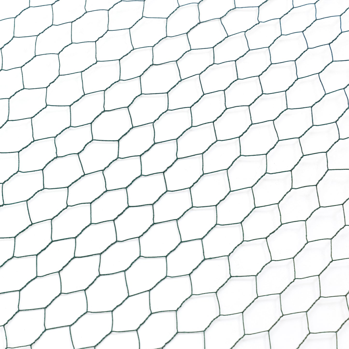 Galvanized Hexagonal Green Chicken Wire - 3.6ft x 157.5ft
