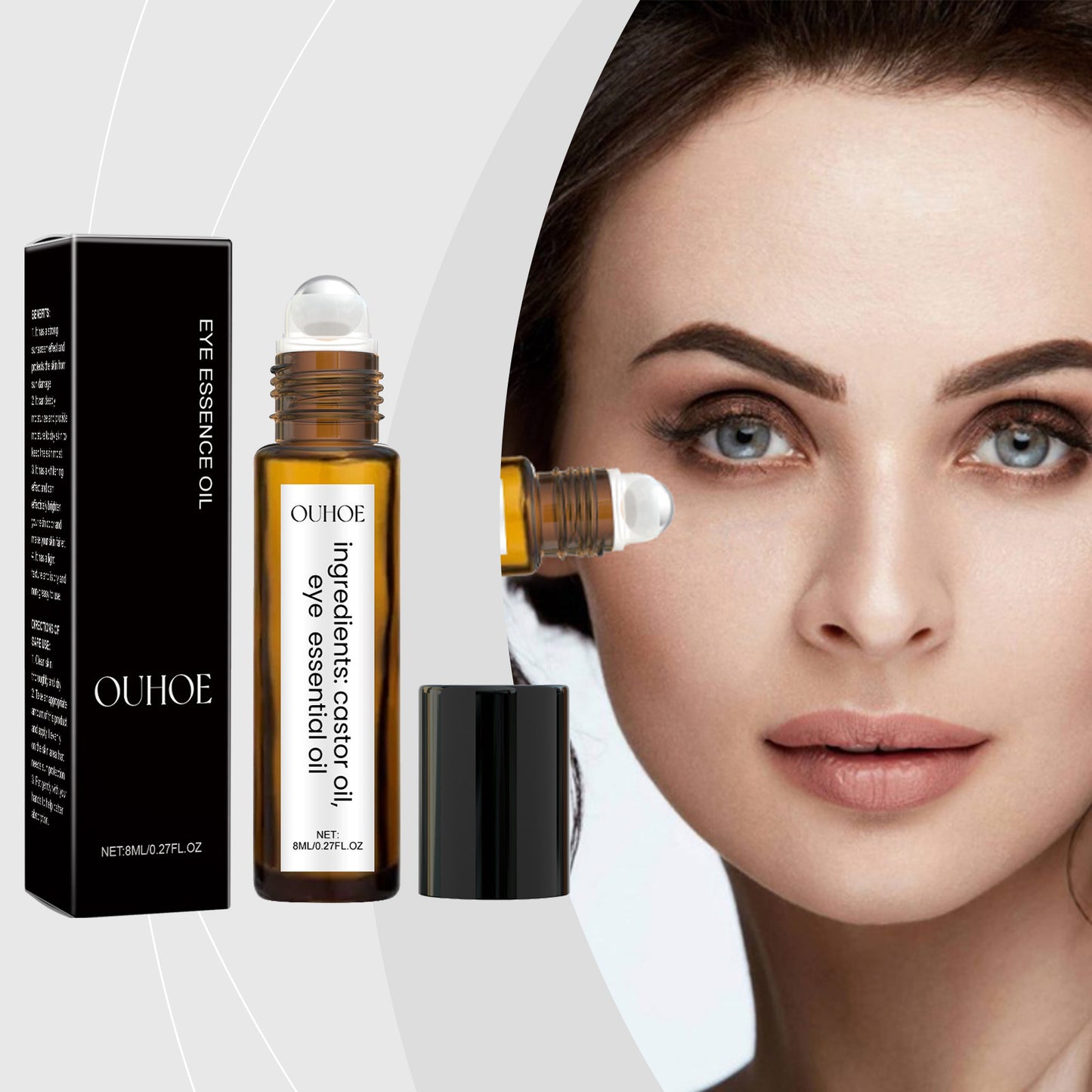 Castor Oil Eye Care Serum for Gentle Skin Nourishment 8ml