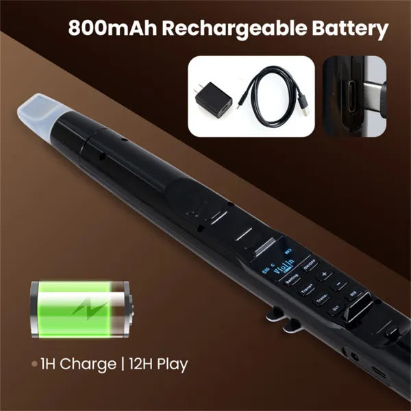 Portable Wireless MIDI Saxophone - 100 Tones, Hi-Fi Speaker