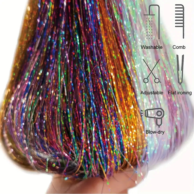 Colorful Seamless Hair Extensions - Multiple Colors