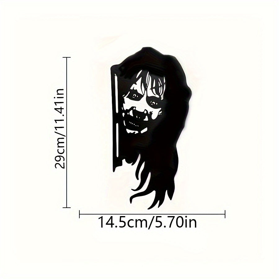 Gothic Witch Wrought Iron Wall Art - Handmade Decorative Hanging