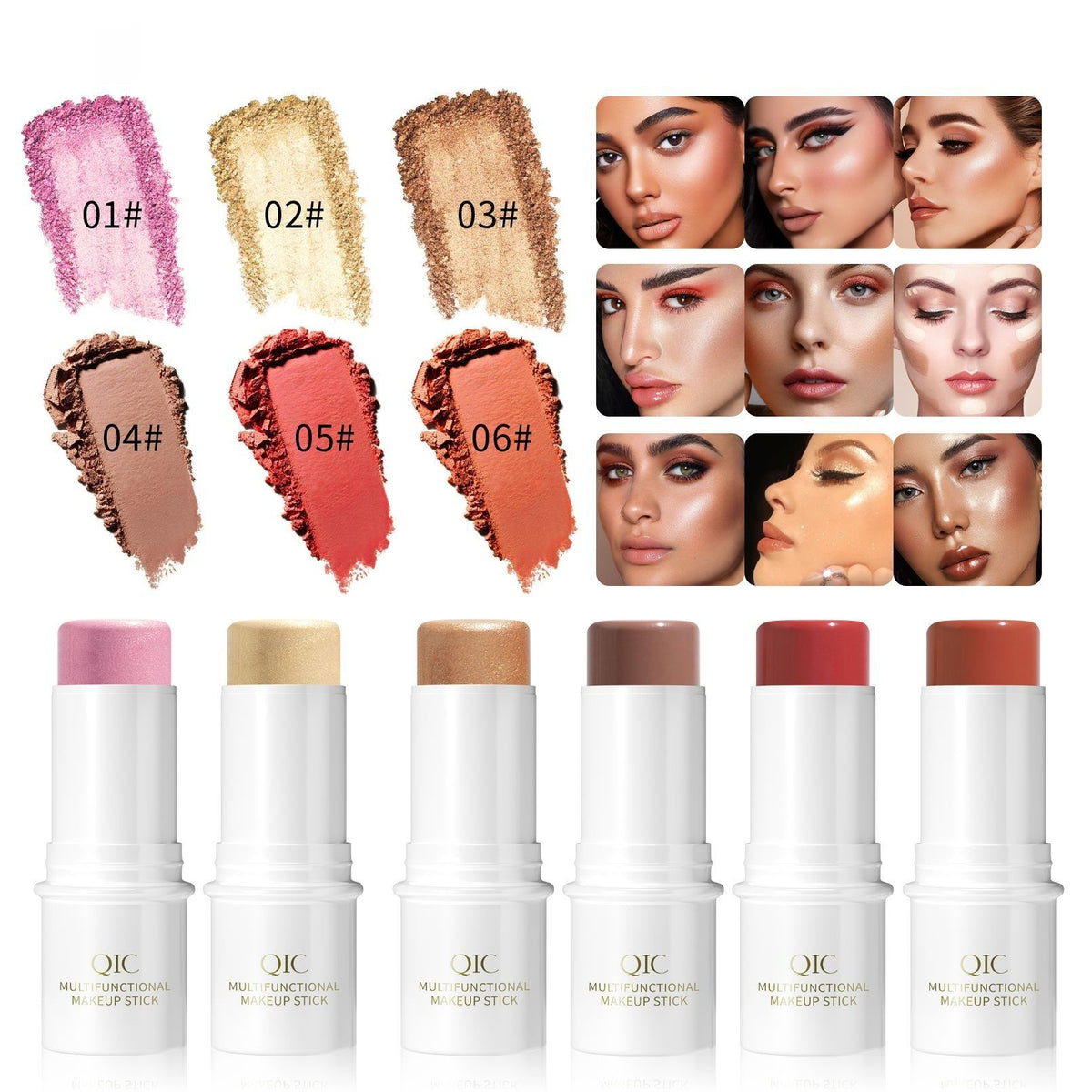 Multifunctional Makeup Contour Stick for Brightening & Concealing - 6G
