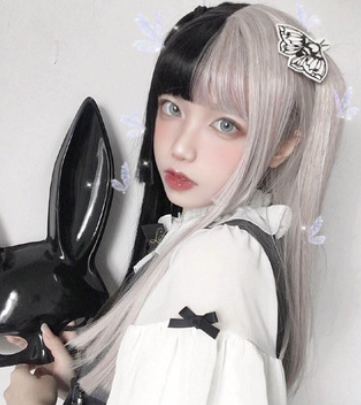 Anime Cosplay Wig - Long Straight Hair with Air Bangs