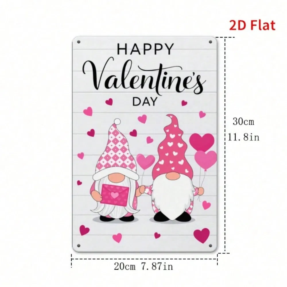 Metal Tin Wall Decoration - 20cm x 20cm Art Sign