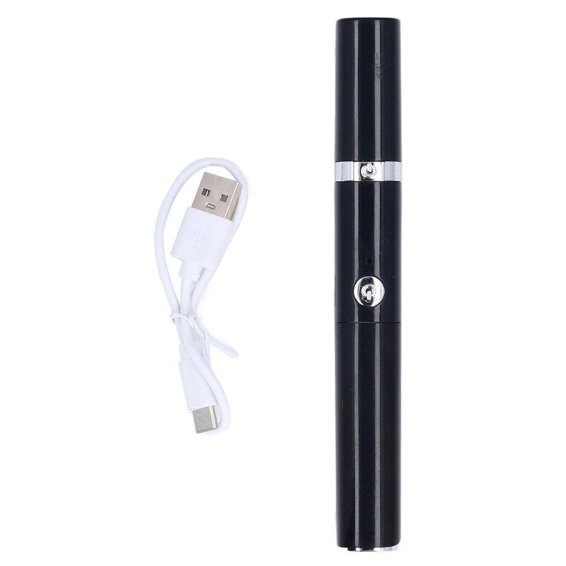 2-in-1 Electric Heated Eyelash Curler and Eyebrow Trimmer - Black