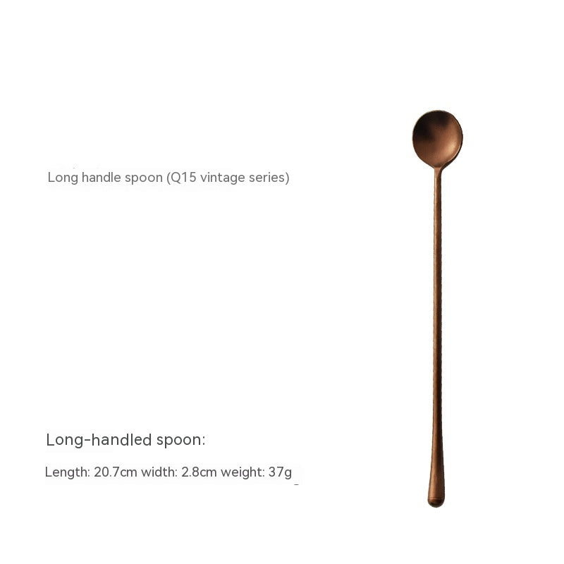 Japanese-Style Stainless Steel Tableware Set - Steak Knife Fork Spoon