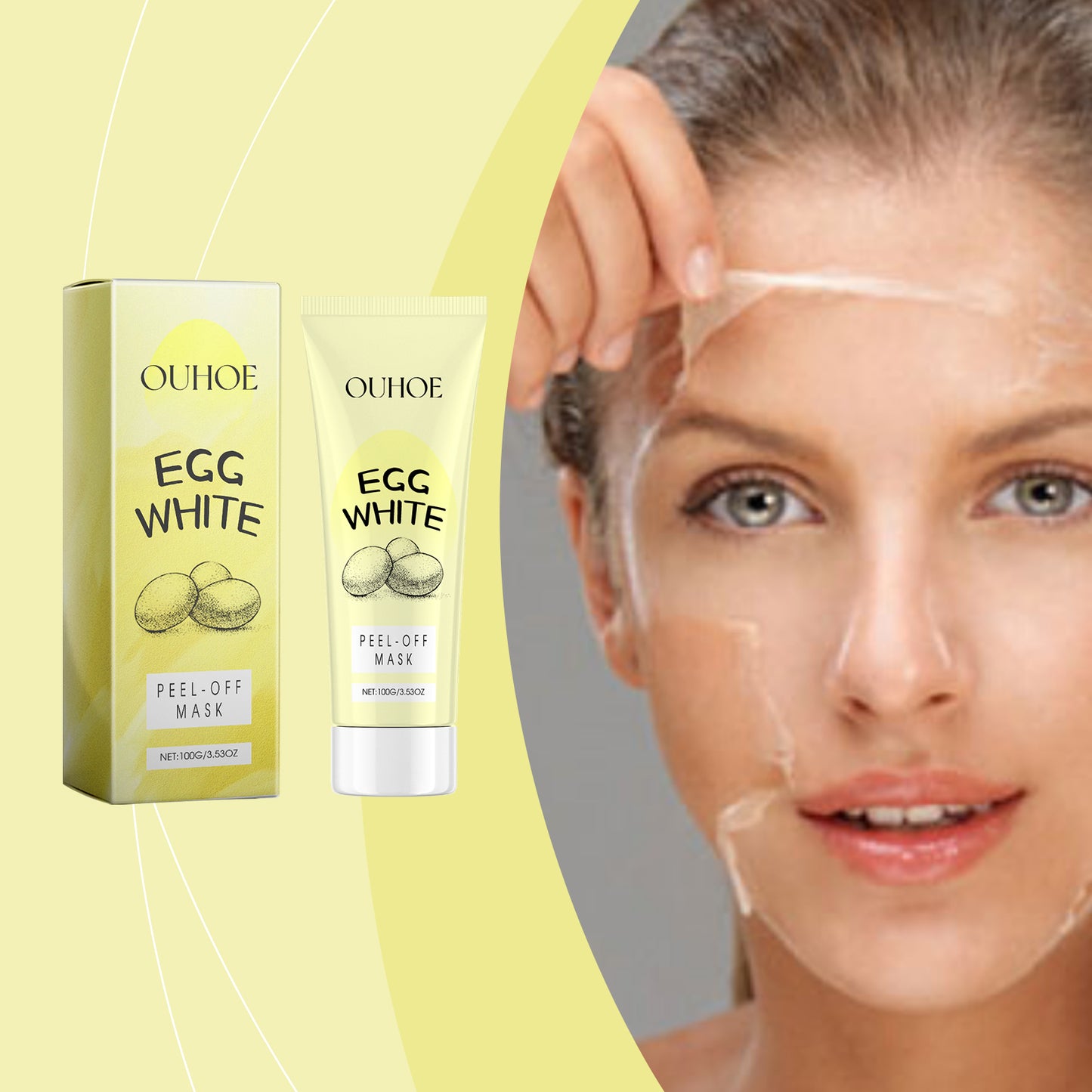 Exfoliating Peel-Off Facial Mask with Collagen & Lemon Extract - 100g