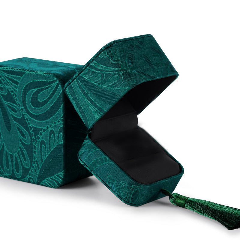 Dark Green Jewelry Storage Box - Classic Home Organizer for Rings, Necklaces, Bracelets