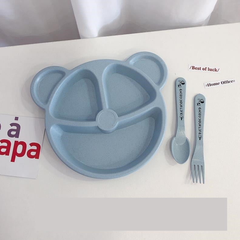 Children's Silicone Food Bowl Set with Multiple Characters and Colors