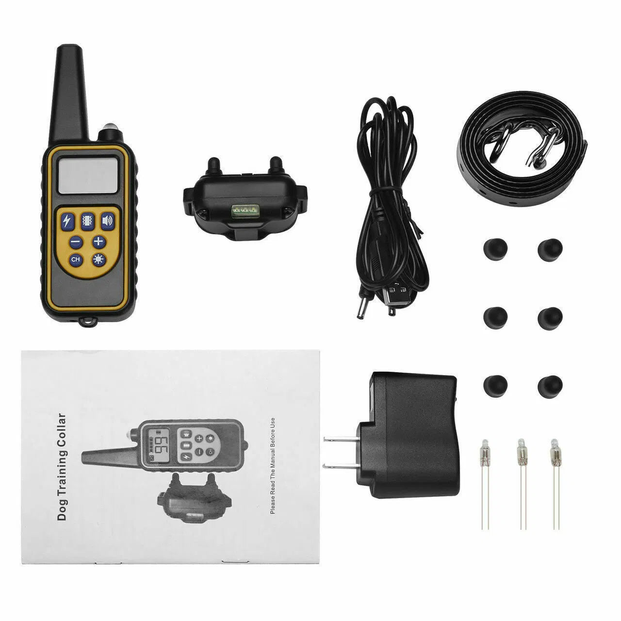 Dog Training Collar with Remote Shock and Waterproof PET Trainer - Rechargeable, US Standard