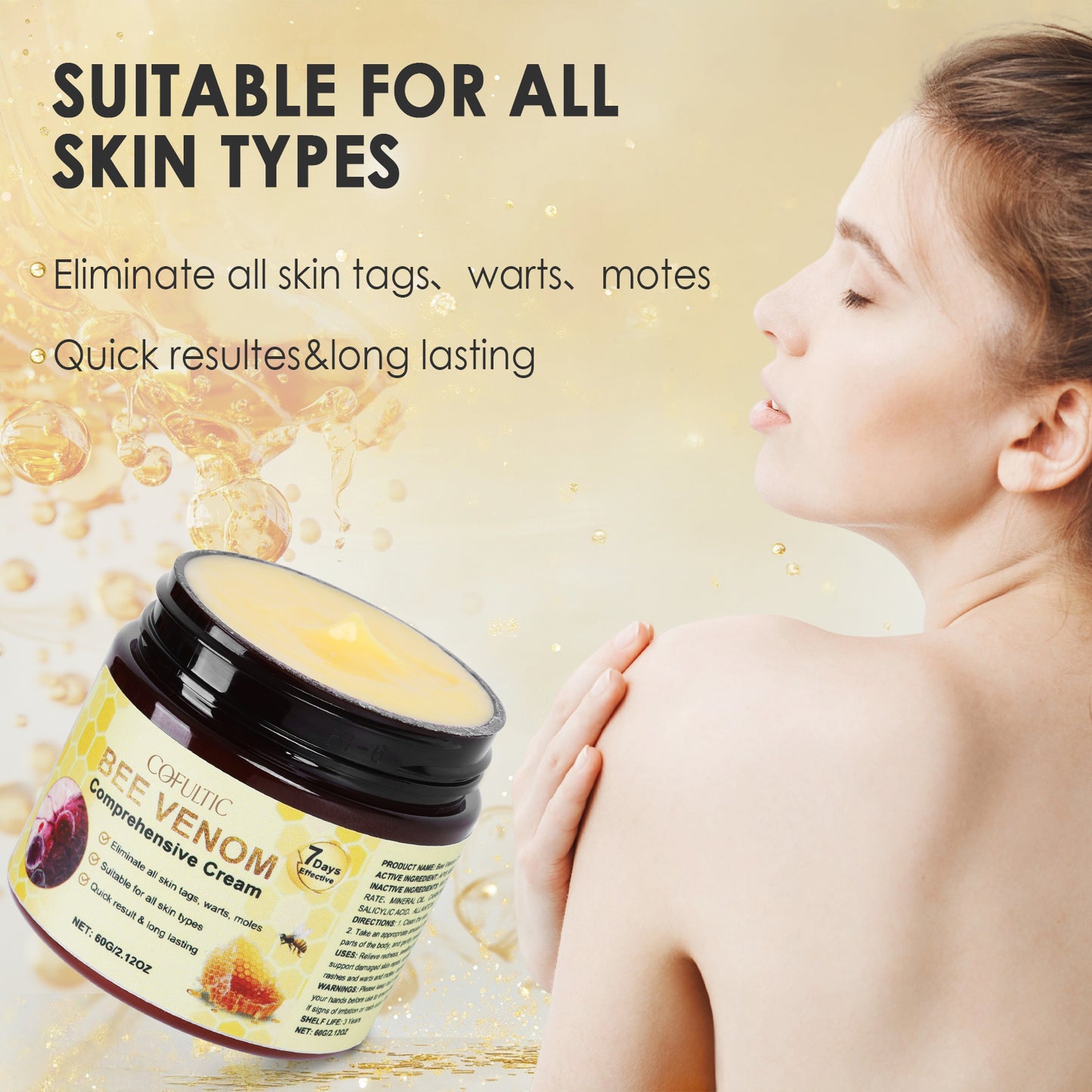 Bee Venom Anti-Aging Face Mask - Hydrating & Firming Skin Care Cream