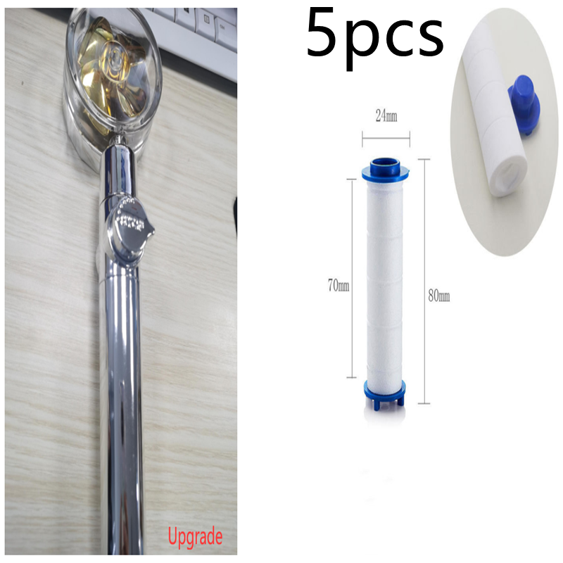 High Pressure Turbo Shower Head with Water Saving Feature & 360° Fan Extension
