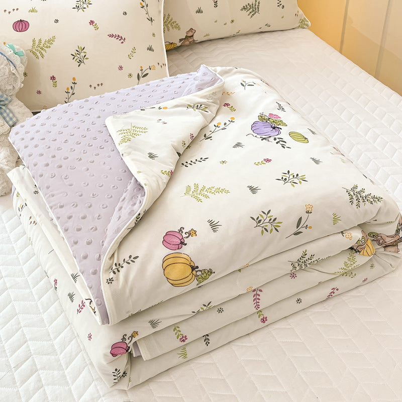 Summer Dormitory Single Cool Feeling Quilt - Multiple Sizes & Patterns