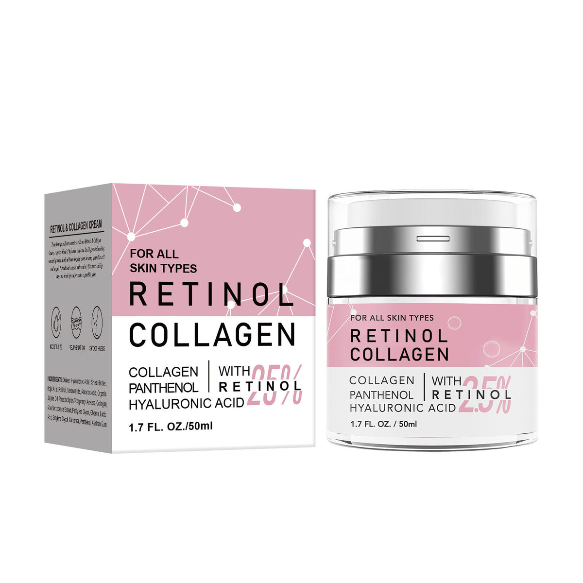 Collagen Face Moisturizer Cream - Hydrating Facial Skincare 50ml