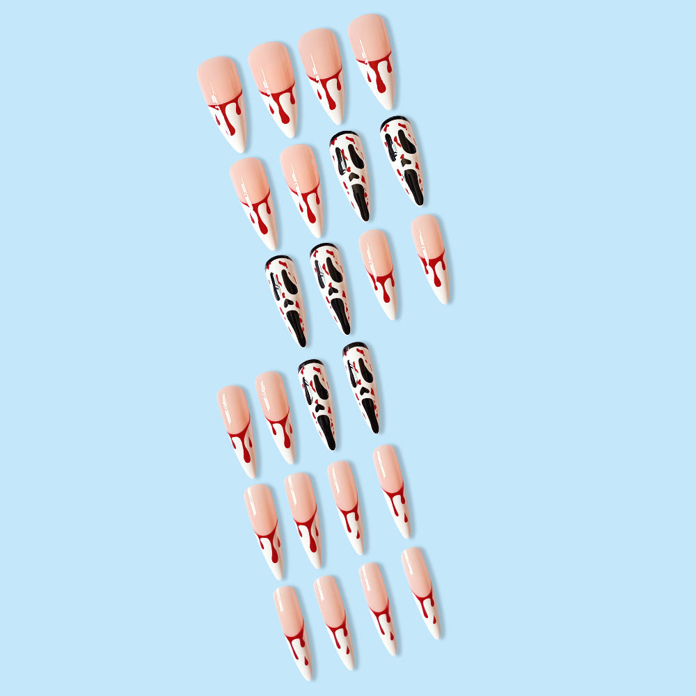 Nail Art Kit with Glue and Color Variants - 24 Nail Polish Tablets & Accessories