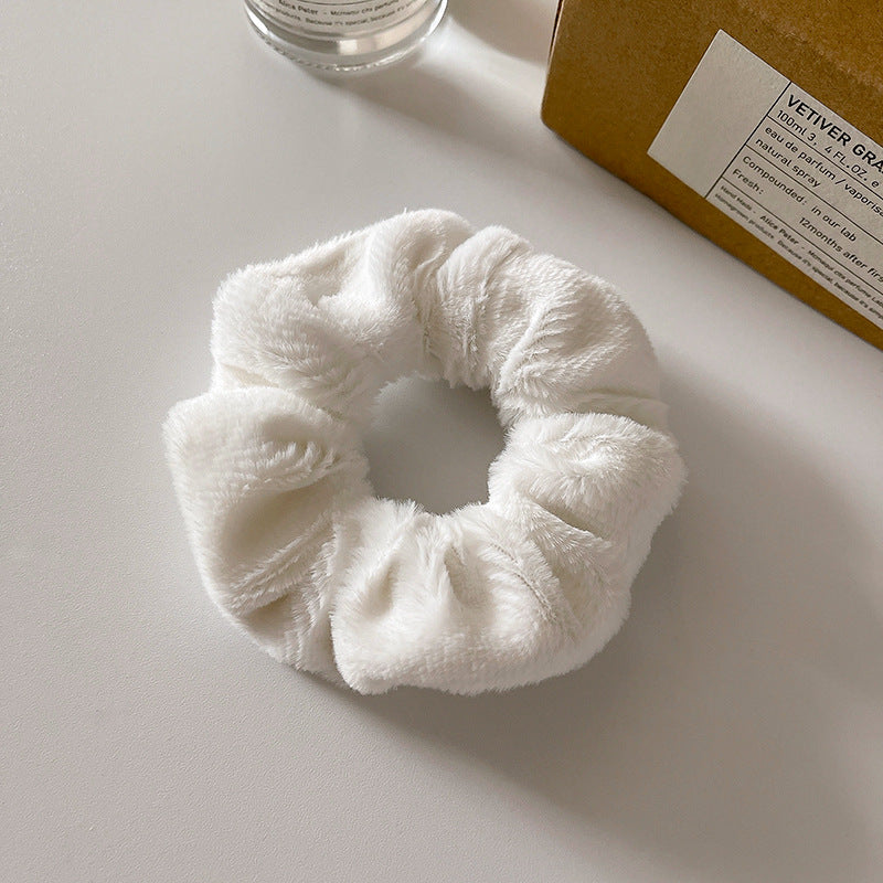 Cute Plush Elastic Hair Scrunchie - Soft Large Intestine Style Hair Band