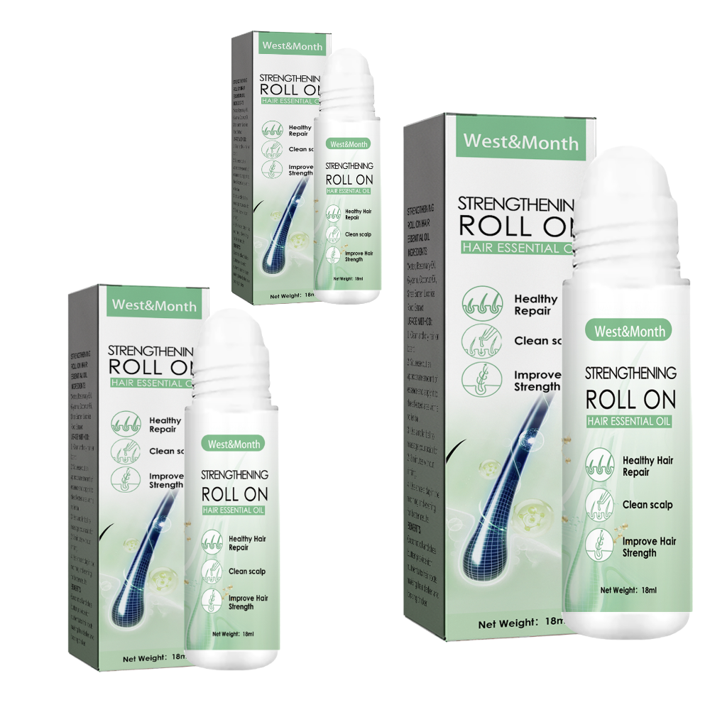 Hair Growth Scalp Massage Roller Ball with Rosemary & Coconut Oil
