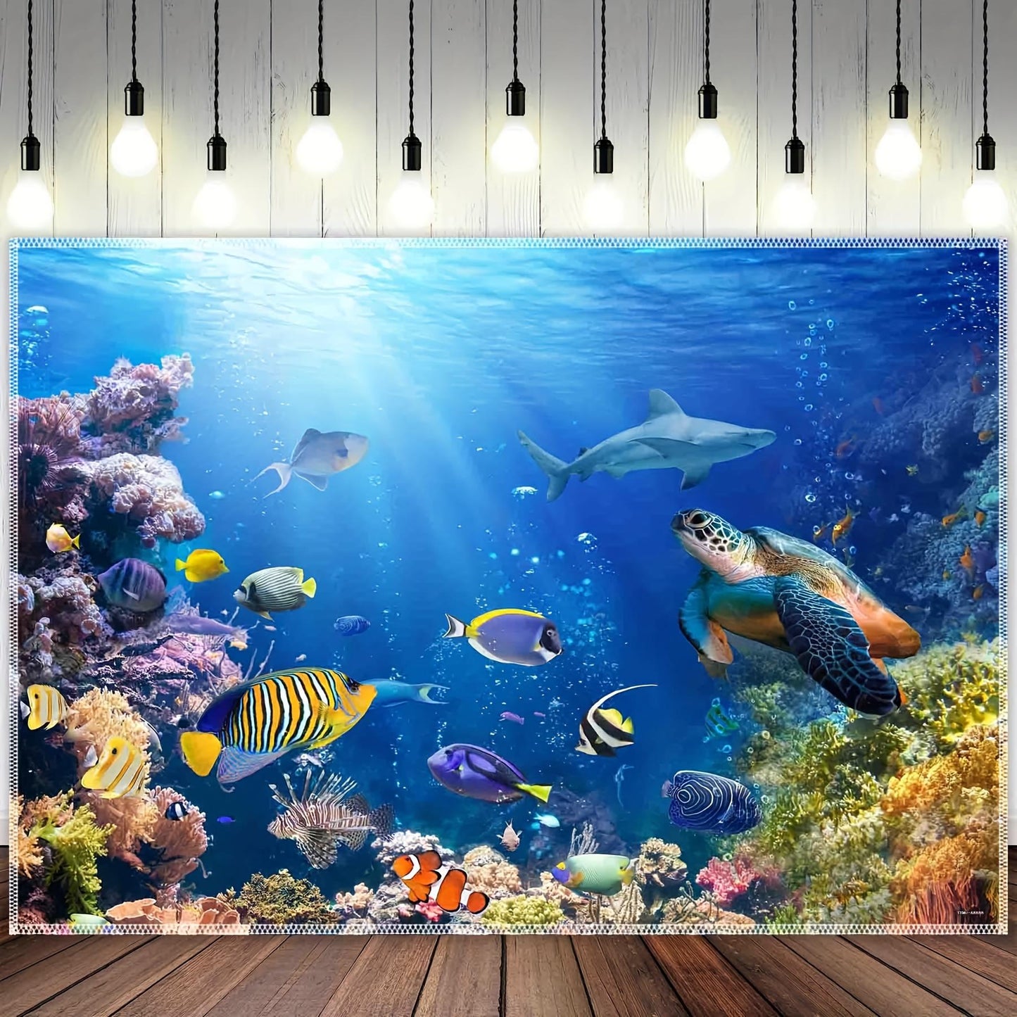10x8ft Underwater Scene Backdrop - Durable Ocean-Themed Decoration