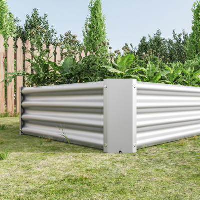 Large Metal Raised Garden Bed 6x3x1ft for Plants Vegetables Flowers Outdoor