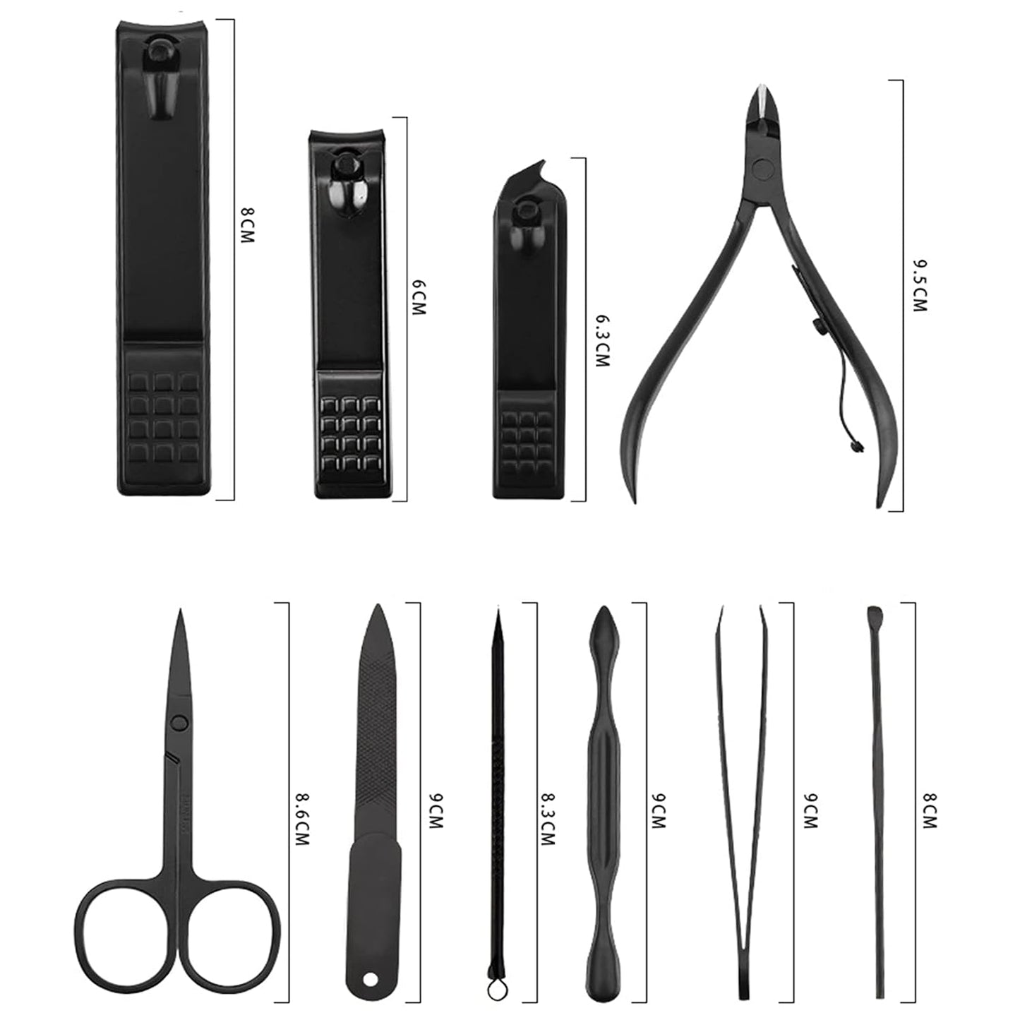 18-Piece Nail Clipper Set Manicure Pedicure Tool Kit with Professional Nail Clippers