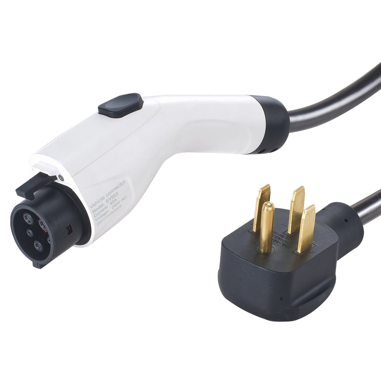 Portable Level 2 EV Charger 40A 240V with 25 Ft Cable & App Control