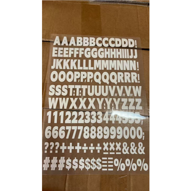 1680pcs Iron-On Heat Transfer Letters & Numbers for DIY Crafts