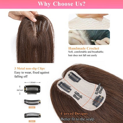 Women's High-Parting Hair Extension Piece - Volumizing Hair Topper