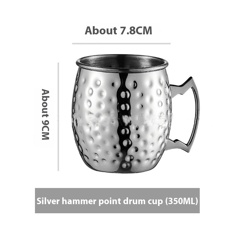 Stainless Steel Moscow Mule Cup Set - Copper Plated Drinkware for Bar & Home