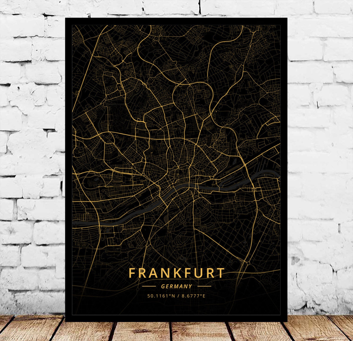 Modern Landscape Decorative Canvas Wall Art for Living Room - Flensburg Germany