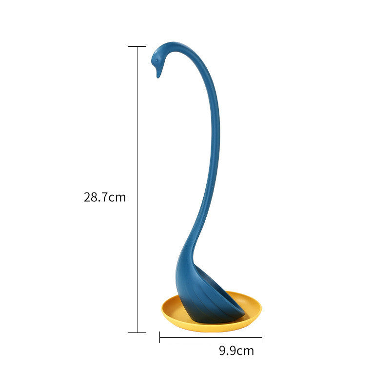 Swan Can Stand Up Spoon with Tray Kitchen Utensil - Multiple Colors