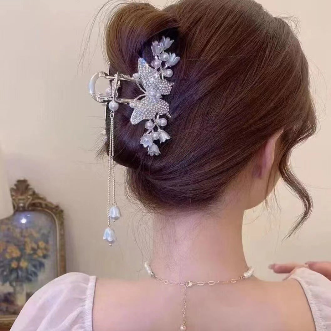 Butterfly Tassel Hair Clip