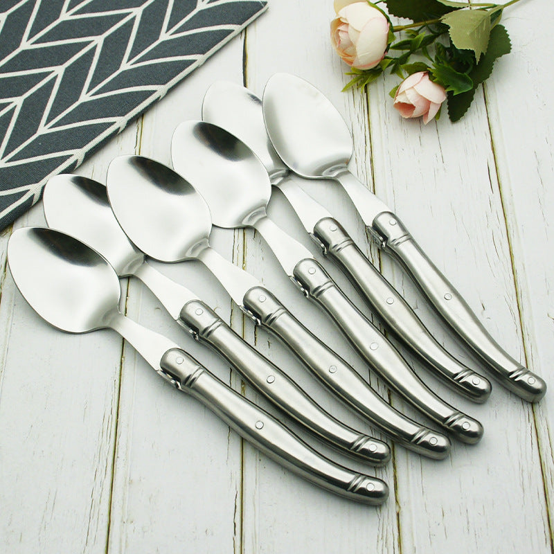Stainless Steel Flatware Set - Knife Fork Spoon Small Spoon Dinnerware