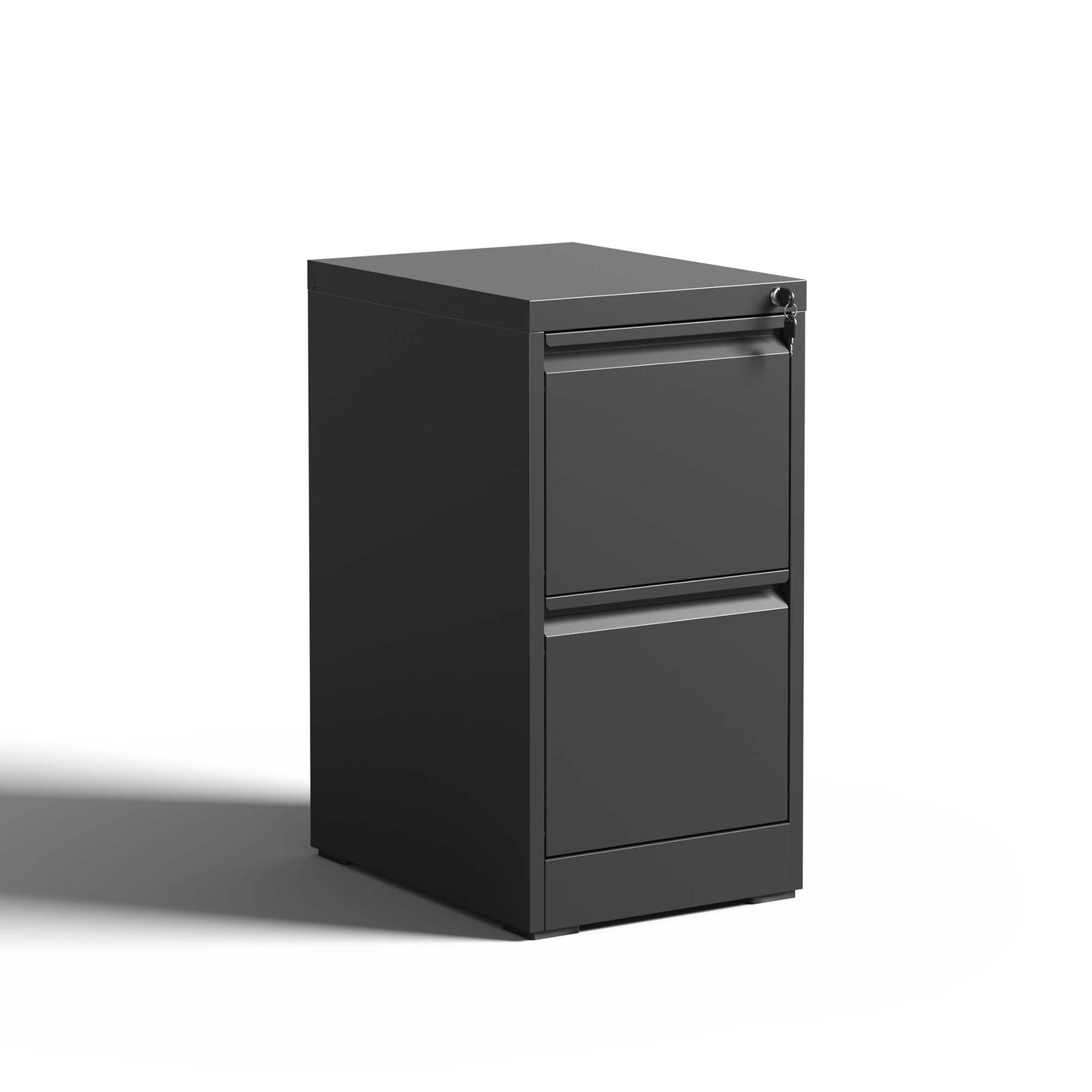 2 Drawer Metal Vertical File Cabinet With Lock Office Home Steel For