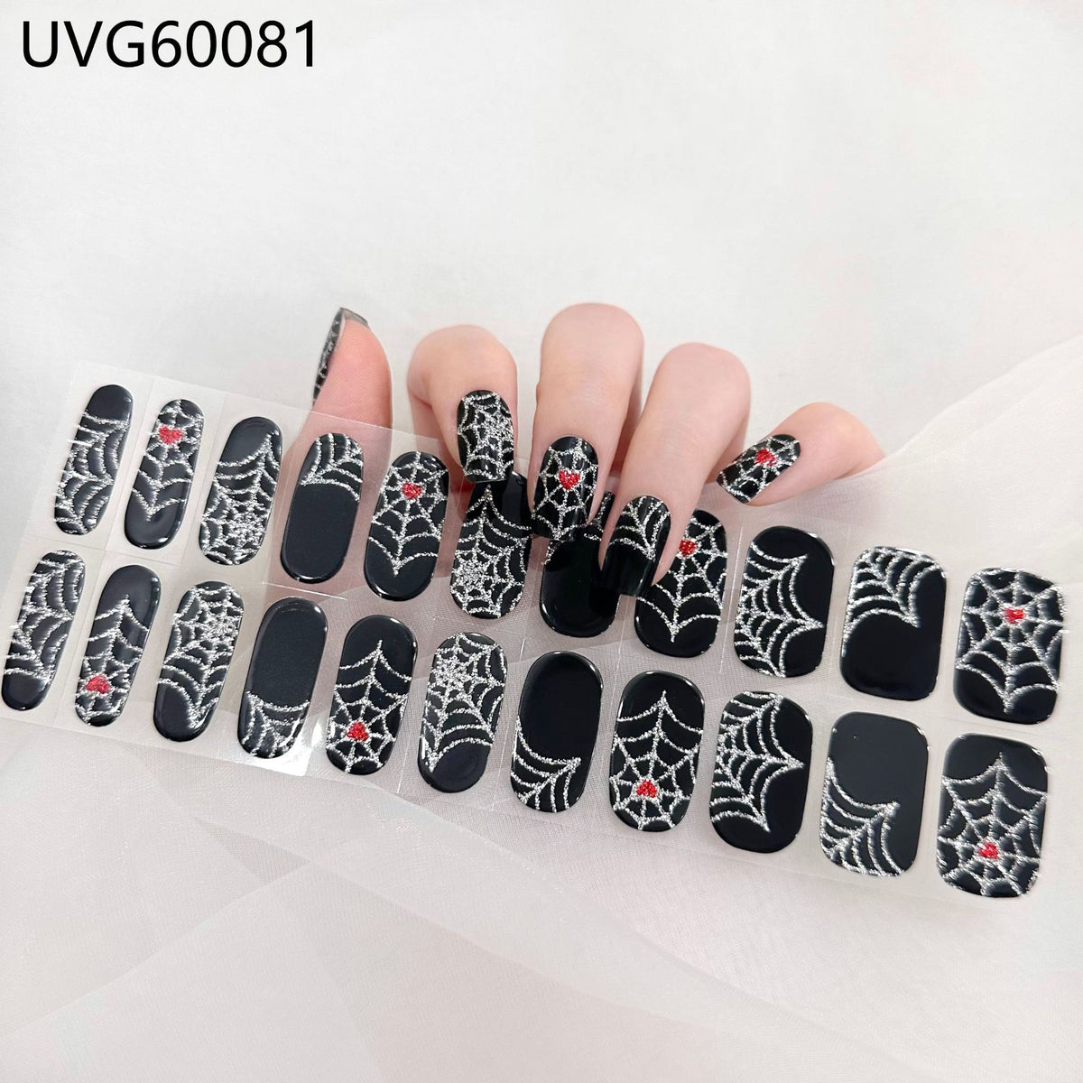 Transparent UV Gel Nail Stickers