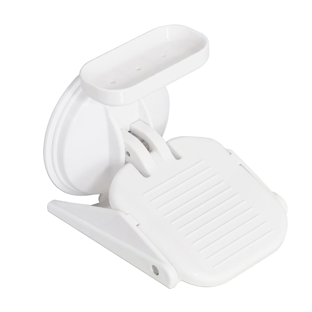 Bathroom Foot Pedal with Suction Cup Bracket - Non-Slip Foot Operated Pedal