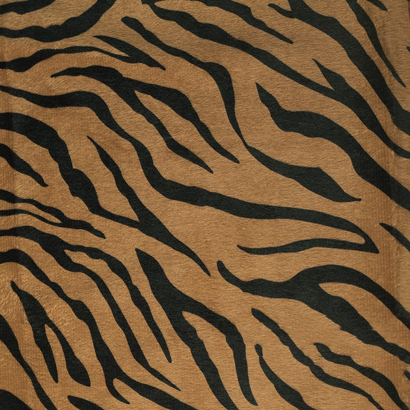 Short Plush Animal Print Fabric - Decorative Polyester Cloth for Sewing & Crafts