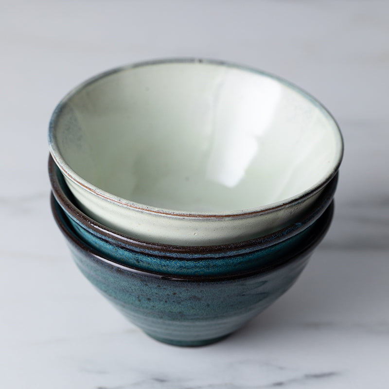 Nordic Ceramic Rice Bowl Set - Single Porcelain Kitchen Tableware