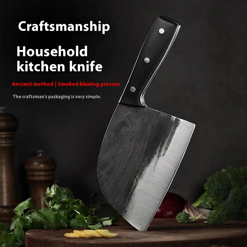 Hand-Forged Kitchen Slicing Knife - Stainless Steel Chefs Cleaver