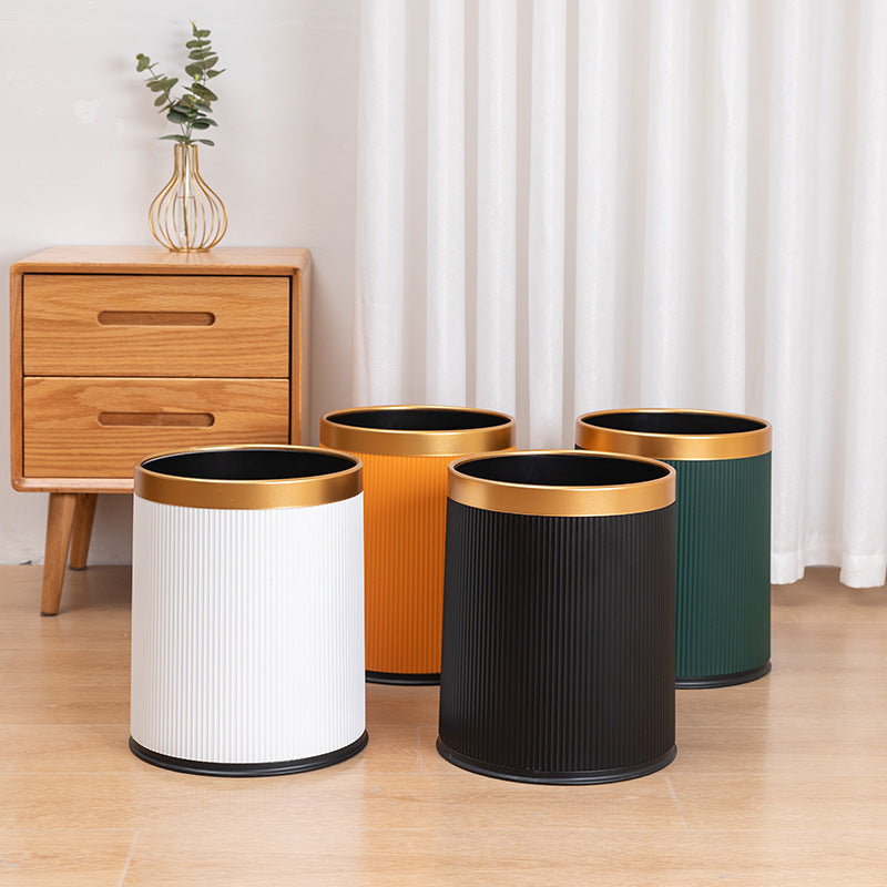 Uncovered Large Capacity Trash Can with Thickened Design for Home Kitchen