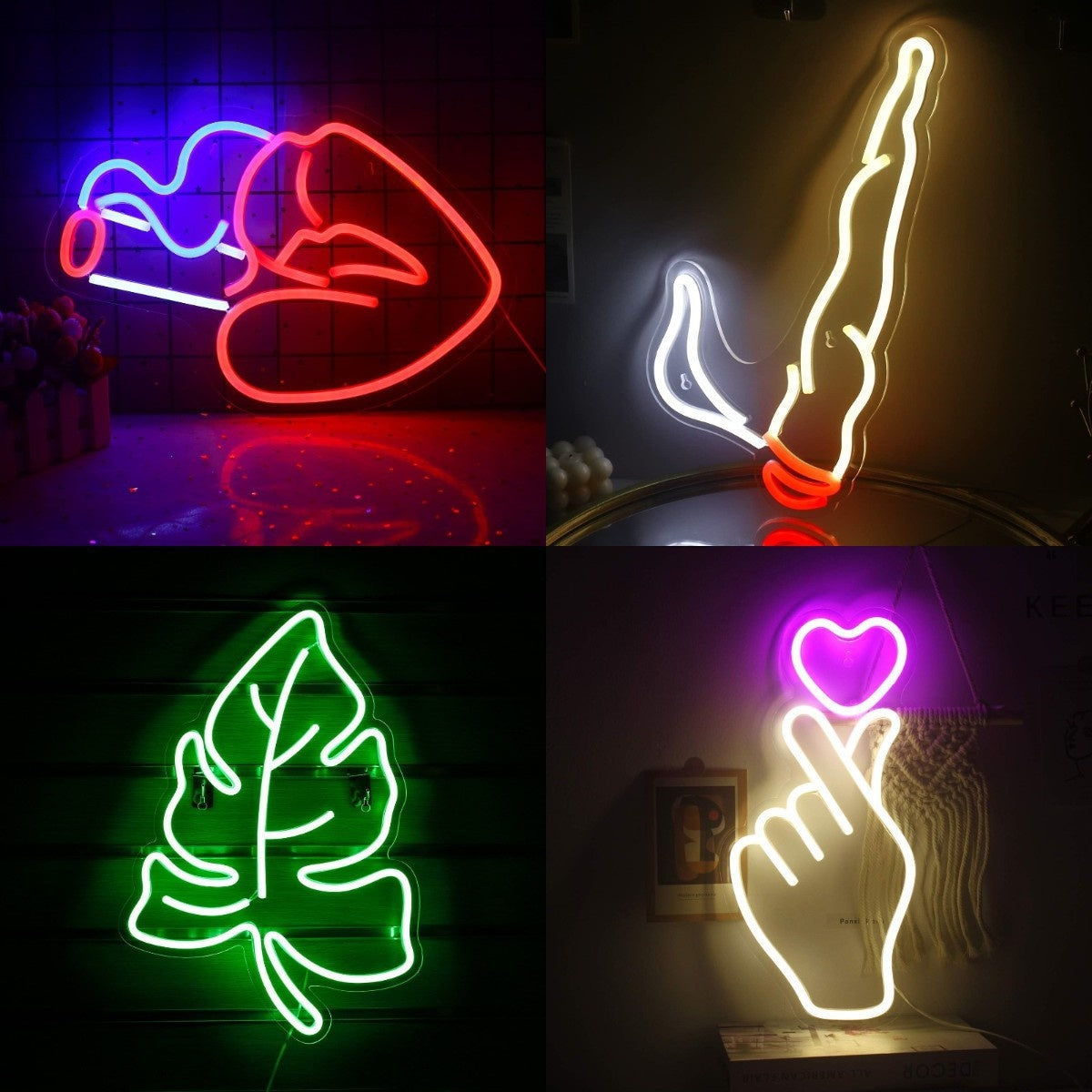 LED Neon Light Sports Bar Wall Decor - Glowing Pendant Light