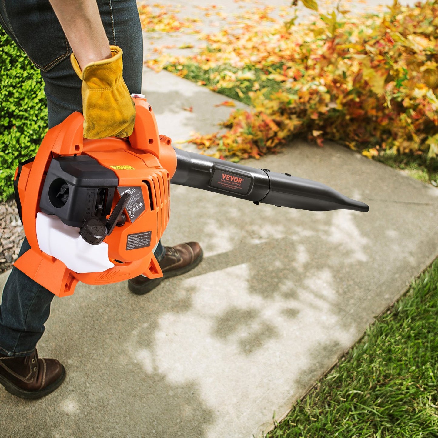 Handheld Gas Leaf Blower 26CC 2-Cycle 425CFM 156MPH for Lawn & Snow