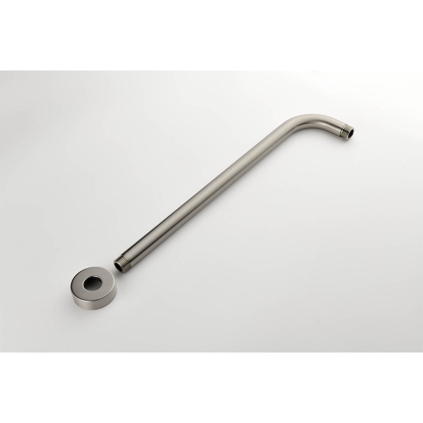 Wall-Mounted Shower System with Rain Shower Head - Brushed Nickel