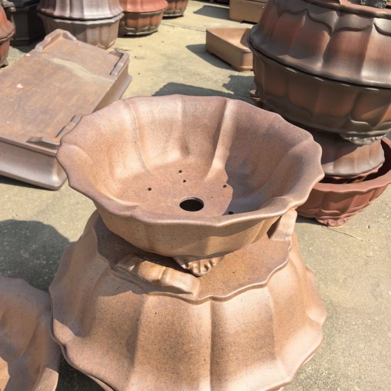 Ceramic Bonsai Pot Large 45cm Diameter Outdoor Plant Container