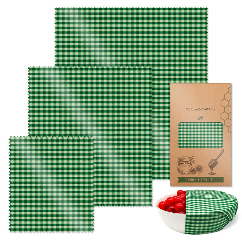 Beeswax Food Wraps Reusable Preservative Cloths Eco-Friendly Food Storage