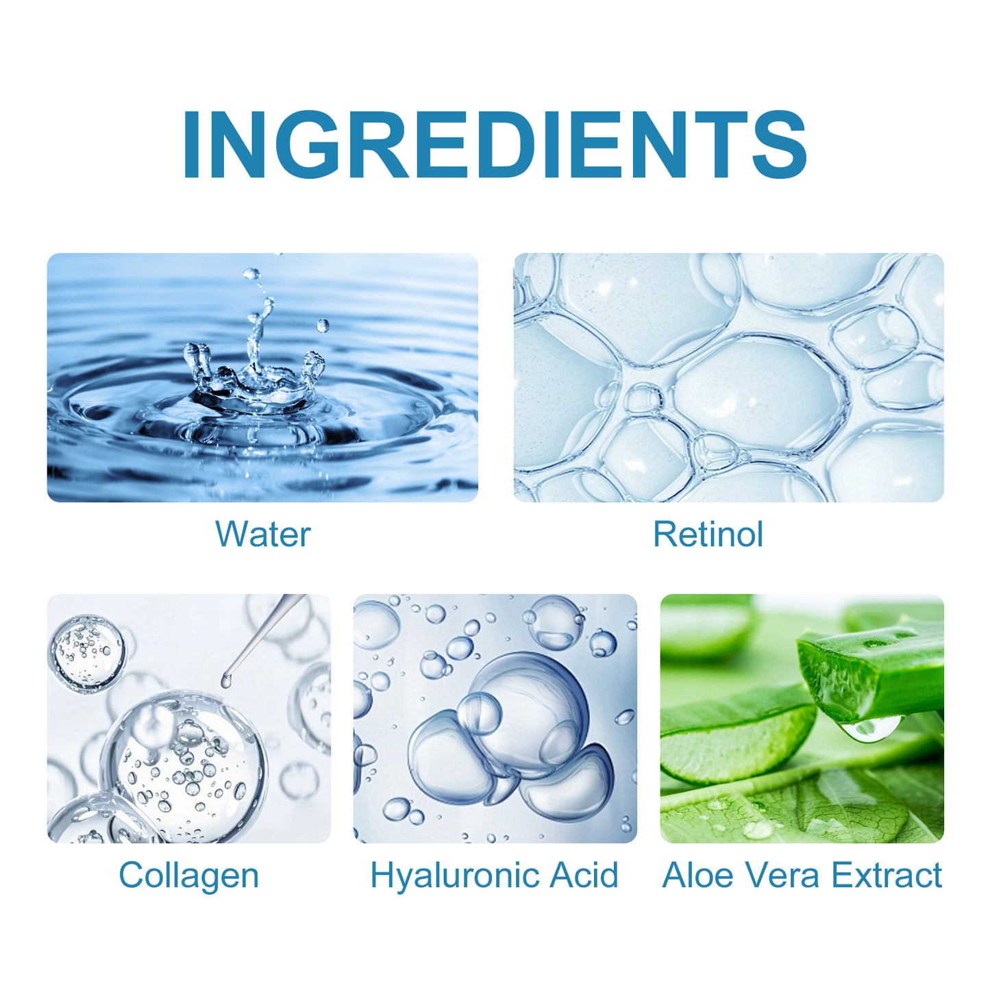 Retinol Anti-Aging Eye Cream with Hyaluronic Acid for Fine Lines & Puffiness