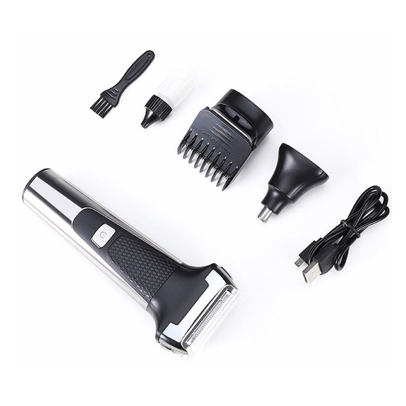 Multifunctional Electric Shaver with Nose Hair Trimmer